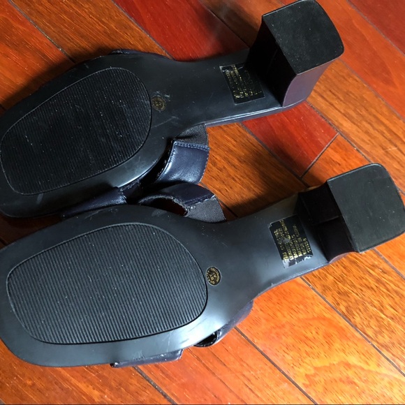 Classic Worthington Leather Block Heel Mule Slide - Picture 5 of 8